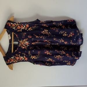 Mason & Bell Tempesta lace detail tank I'm blue with floral design. Size XXL.